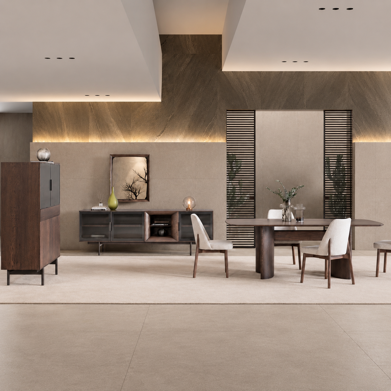SOHO - Ahşap Detaylı Ayna