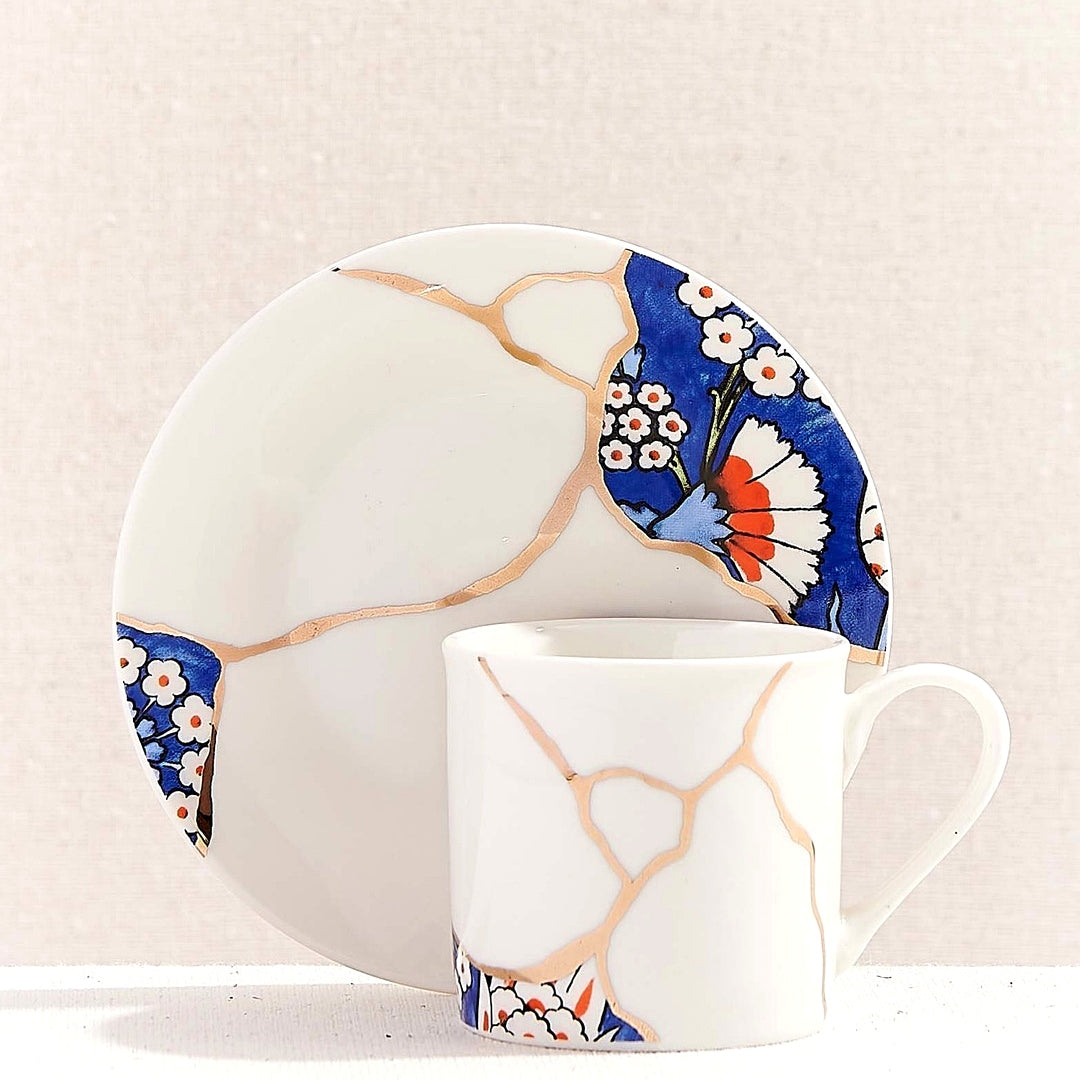 PAŞABAHÇE - Kintsugi Fincan Seti 4'lü