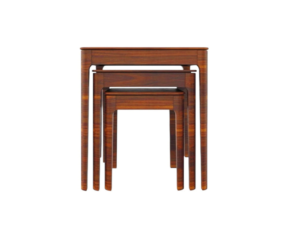 LOUNGE - Ahşap Üçlü Zİgon Sehpa