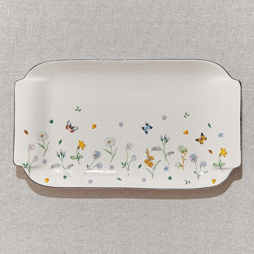 PAŞABAHÇE - Petite Fleur Porselen Dikdörtgen Servis Tabağı