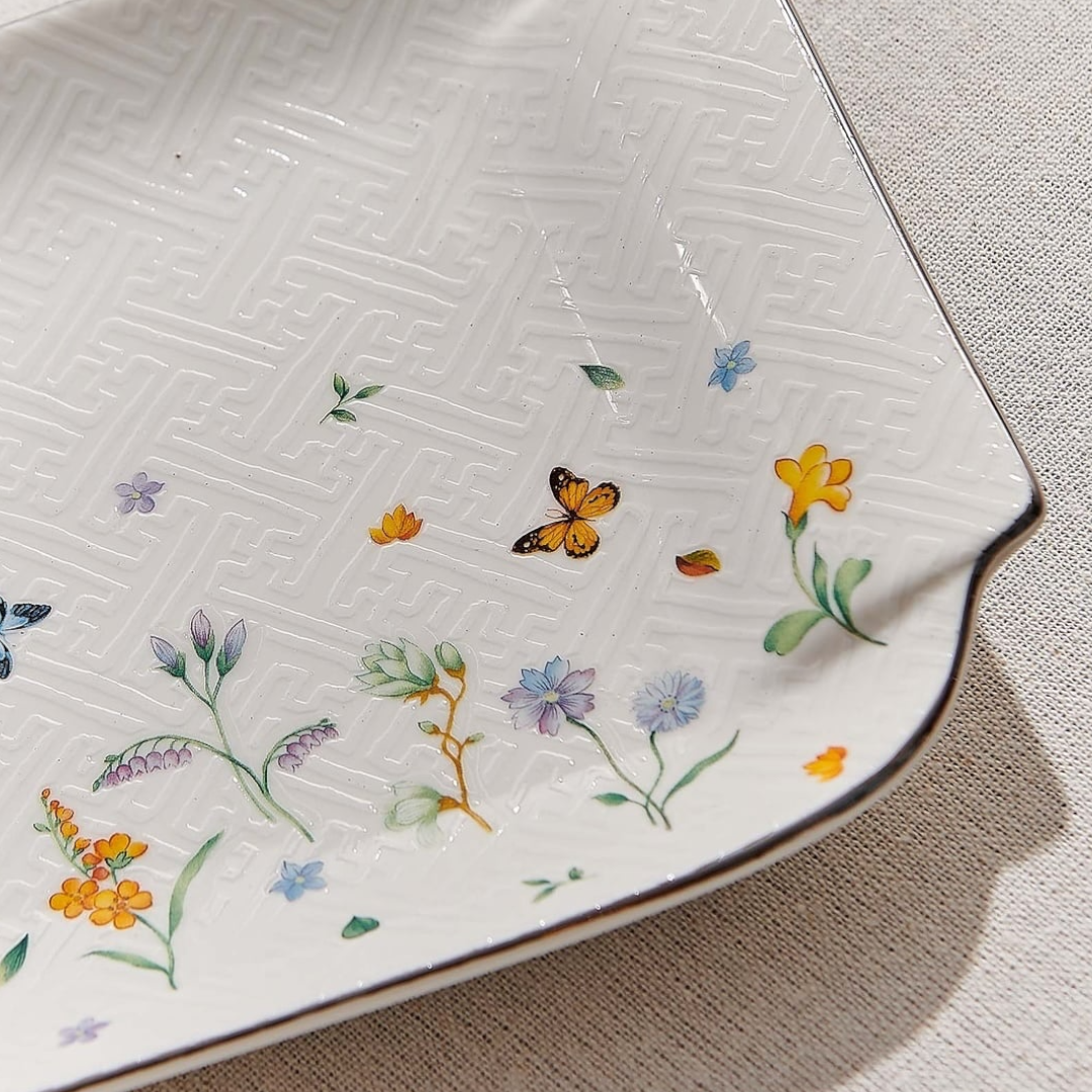 PAŞABAHÇE - Petite Fleur Porselen Dikdörtgen Servis Tabağı