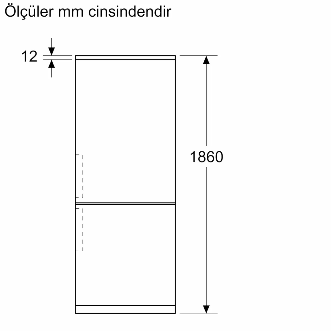 KG86PFWC0N - iQ700 Alttan Donduruculu Buzdolabı 186 x 86 cm Beyaz, Total noFrost