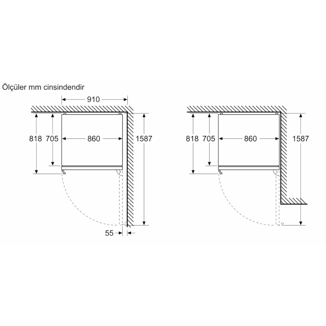 KG86PFWC0N - iQ700 Alttan Donduruculu Buzdolabı 186 x 86 cm Beyaz, Total noFrost