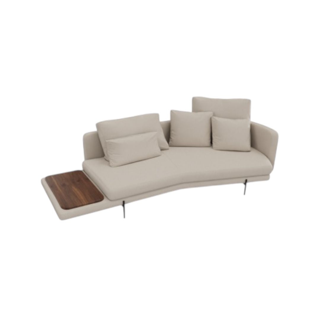 MOON - Relax Sol Ahşaplı Üçlü Koltuk