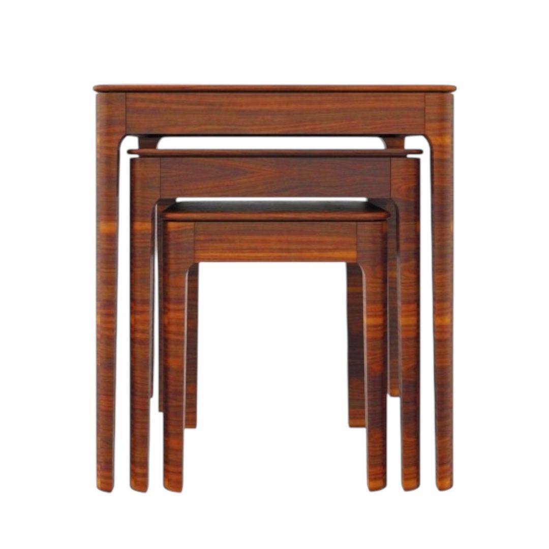 LOUNGE - Ahşap Üçlü Zİgon Sehpa