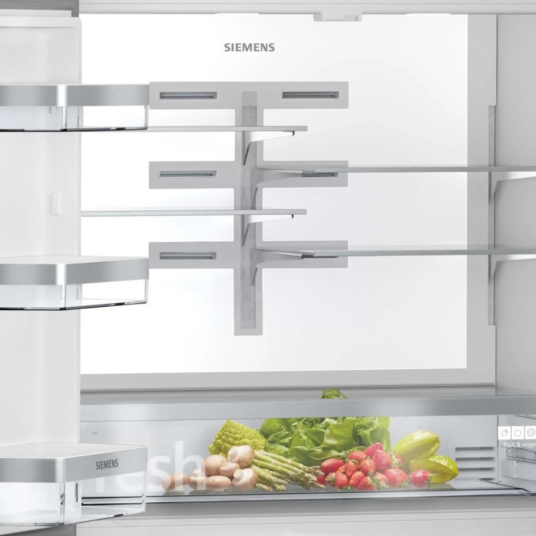 KF96RSBEA iQ700 Gardırop Tipi Buzdolabı, Cam Kapı 183 x 90.5 cm Siyah, Total noFrost