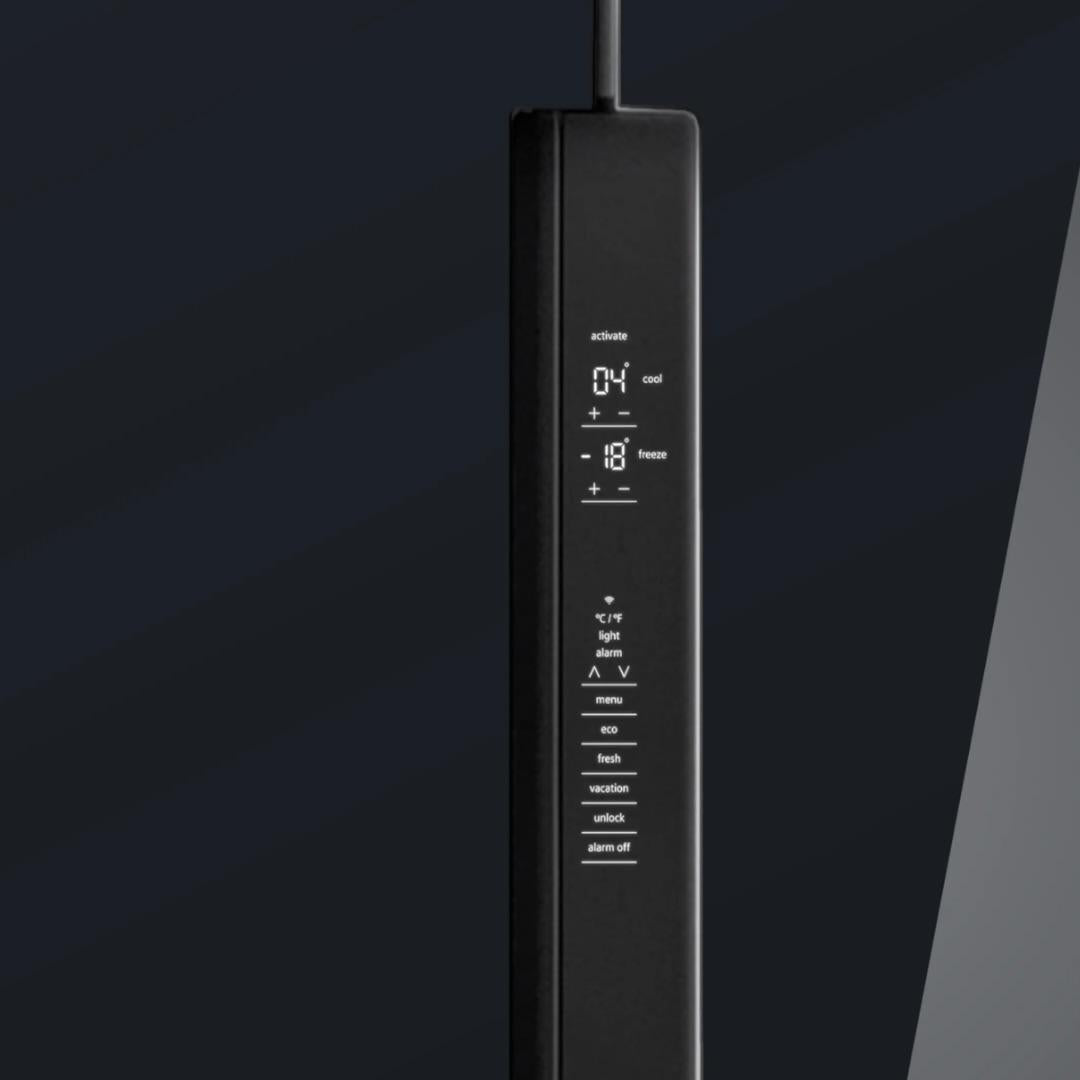 KF96RSBEA iQ700 Gardırop Tipi Buzdolabı, Cam Kapı 183 x 90.5 cm Siyah, Total noFrost
