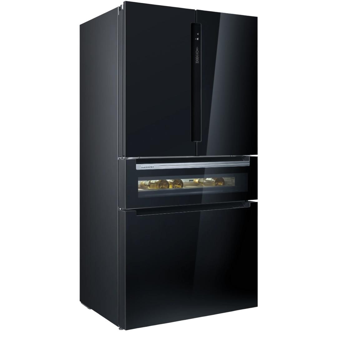 KF96RSBEA iQ700 Gardırop Tipi Buzdolabı, Cam Kapı 183 x 90.5 cm Siyah, Total noFrost