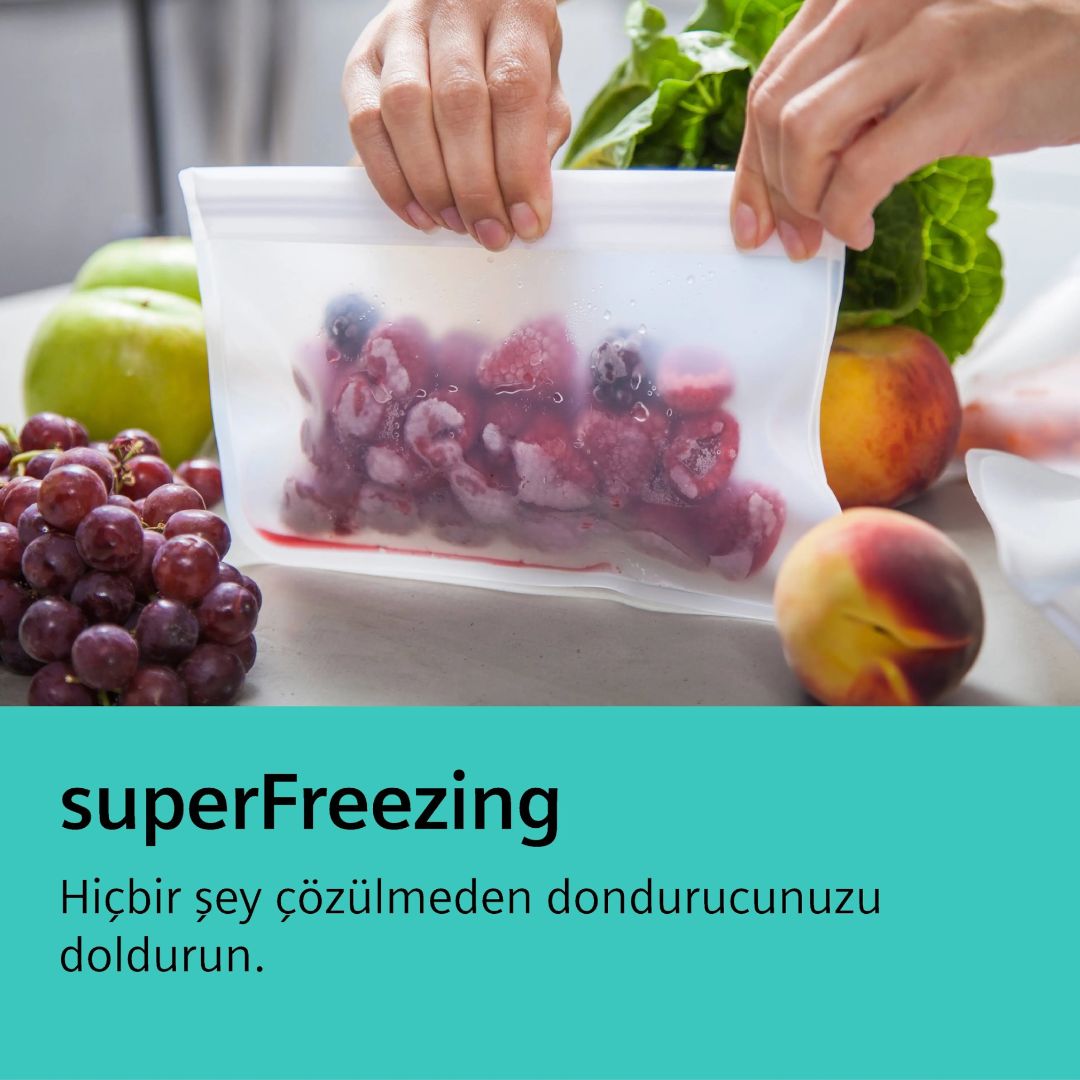 KF96RSBEA iQ700 Gardırop Tipi Buzdolabı, Cam Kapı 183 x 90.5 cm Siyah, Total noFrost