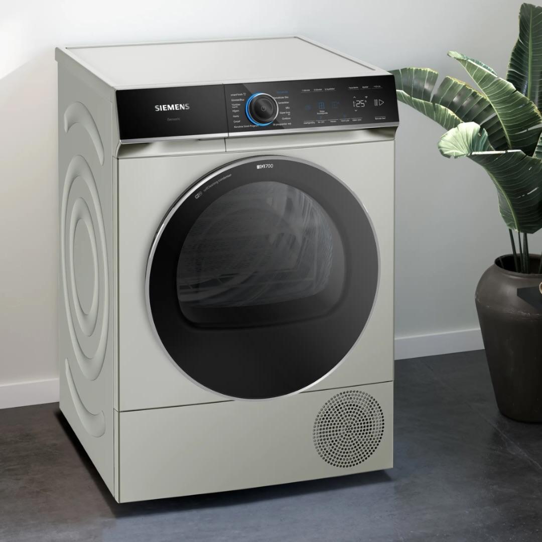 WQ45B2AXTR iQ700 Isı Pompalı Kurutma Makinesi 9 kg Gümüş