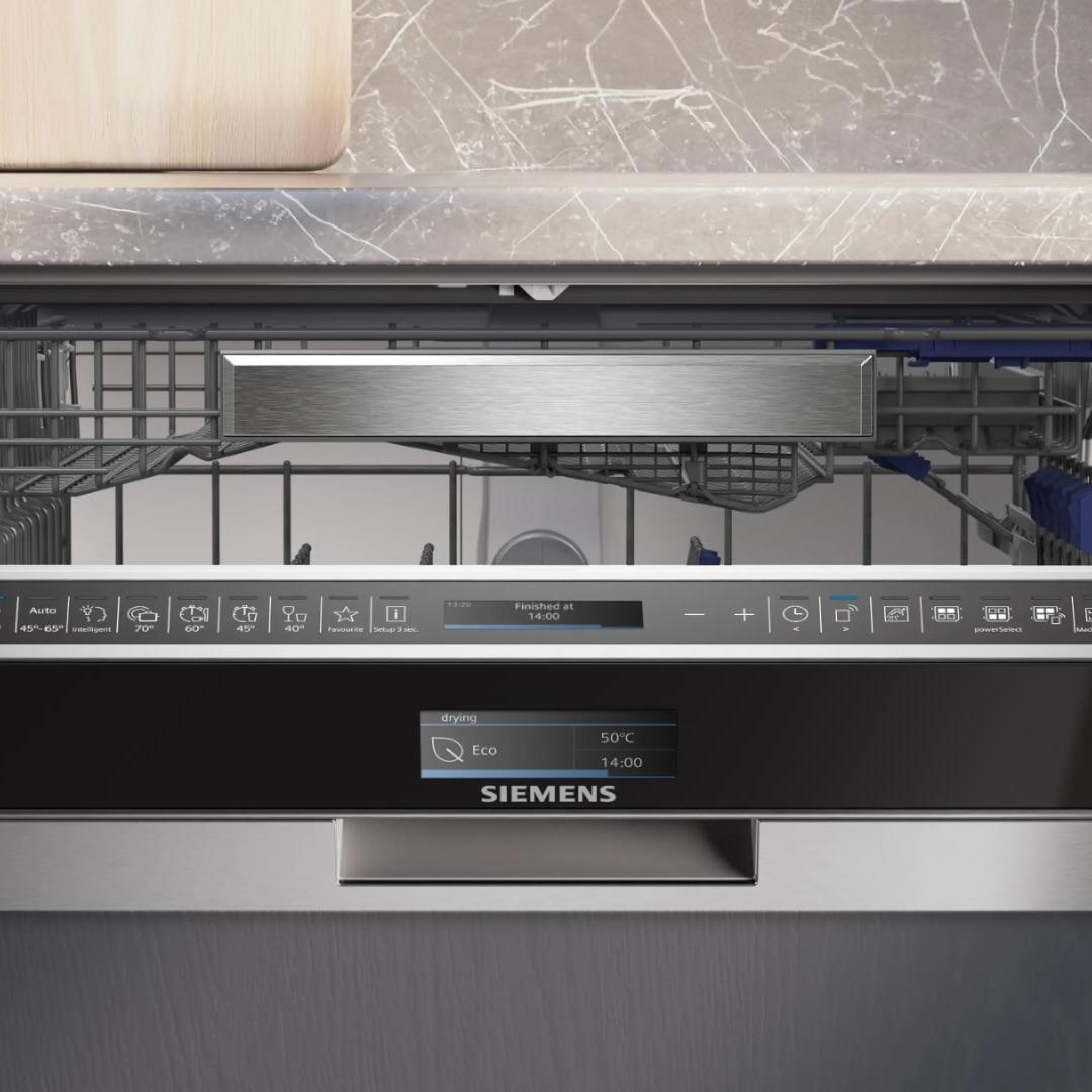 SN57ZS82DT iQ700 Yarı Ankastre Bulaşık Makinesi 60 cm Paslanmaz çelik